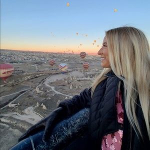 & Other Stores pink sequin sweater